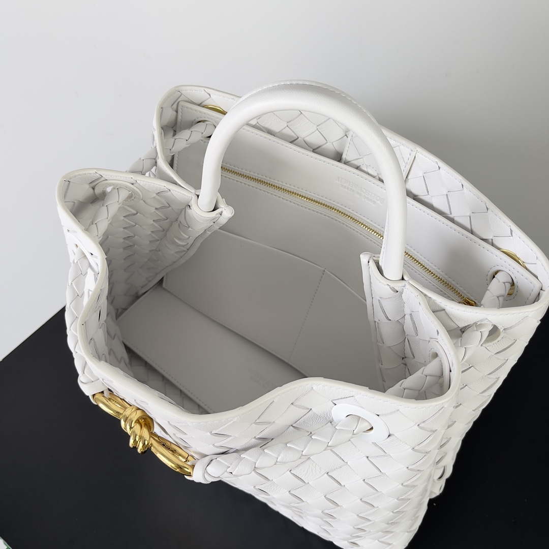 Bottega Veneta BV 743572 Medium Andiamo White - Default Title - View 9