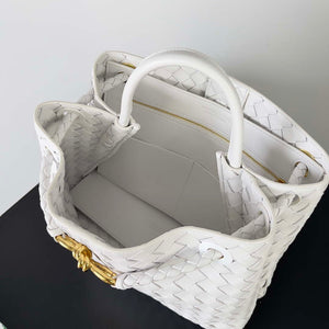 Bottega Veneta BV 743572 Medium Andiamo White - Default Title - View 9