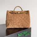Bottega Veneta BV 743572 Medium Andiamo With Suede Brown - Default Title - View 1