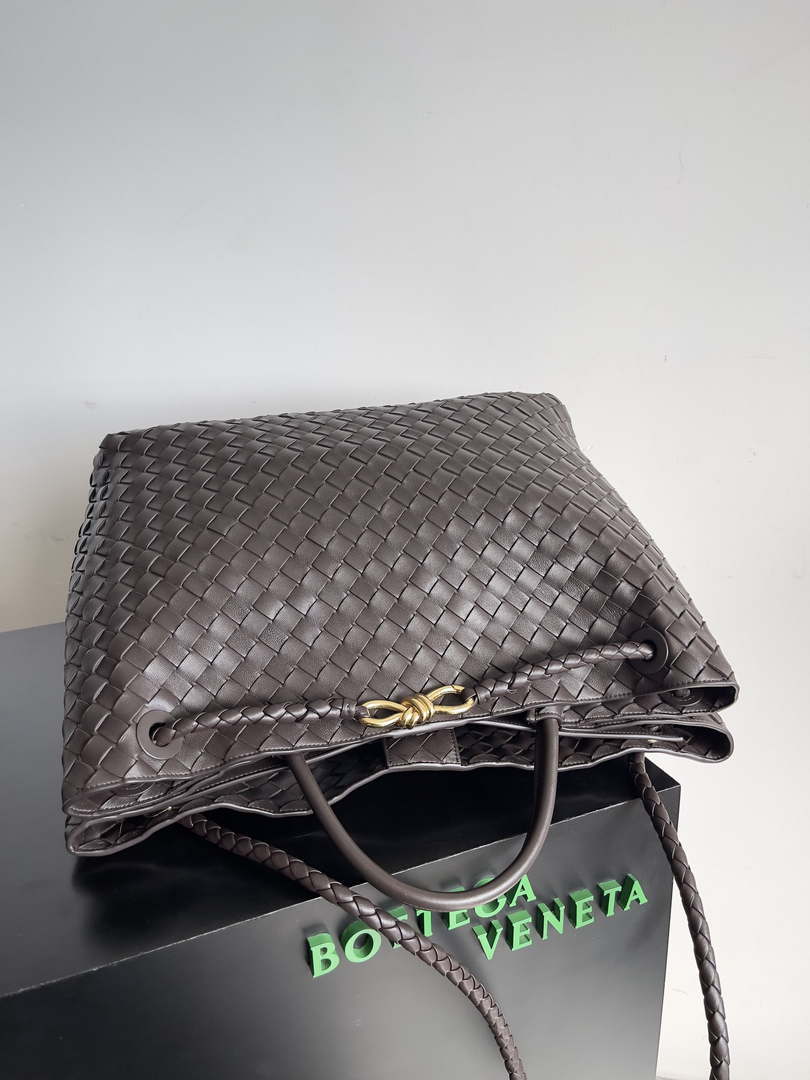 Bottega Veneta BV 743575 Large Andiamo Dark Brown - Default Title - View 4