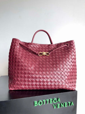 Bottega Veneta BV 743575 Large Andiamo Wine Red - Default Title - View 1