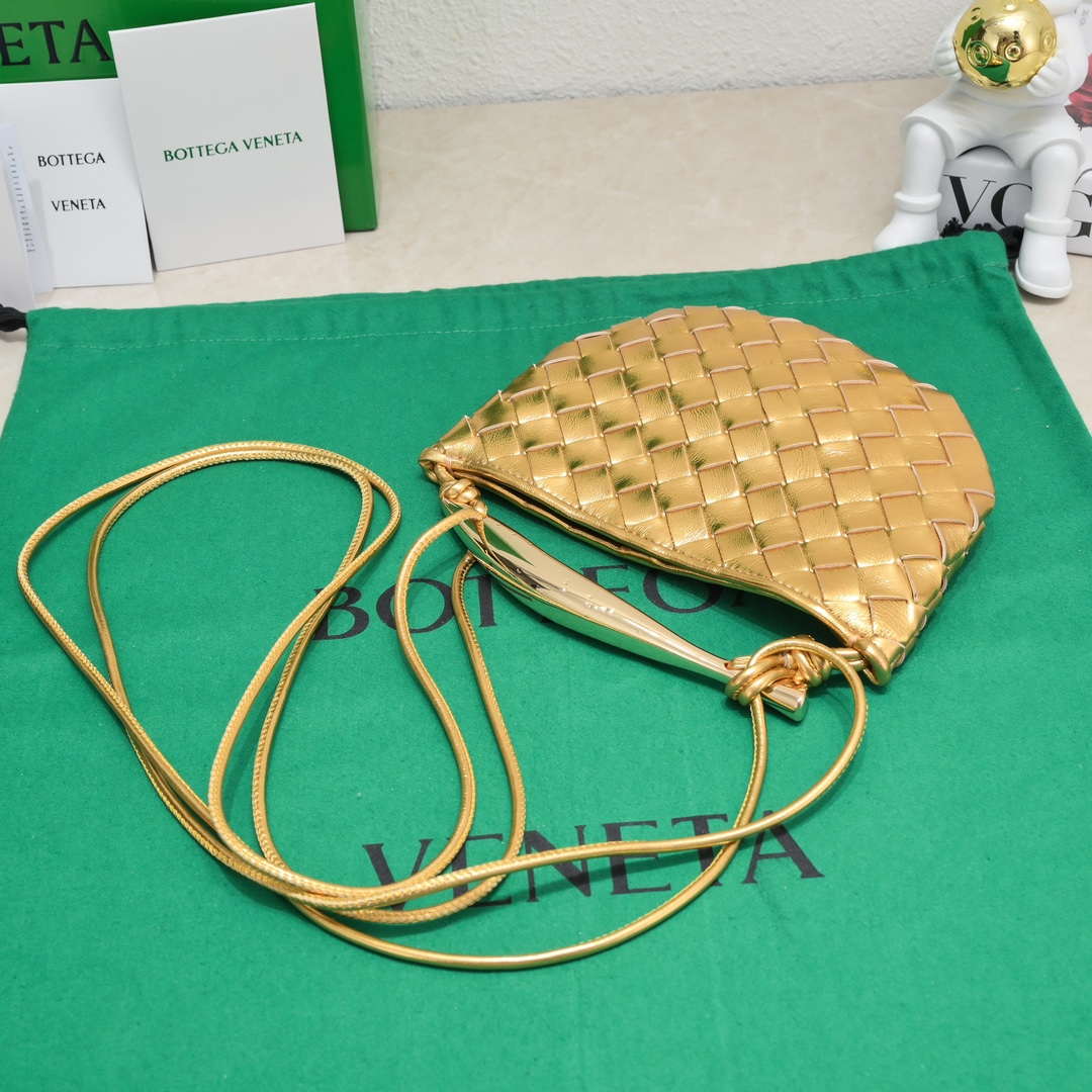 Bottega Veneta BV 744267 Mini Sardine Cross-body bag realised with Intrecciato Gold - Default Title - View 4