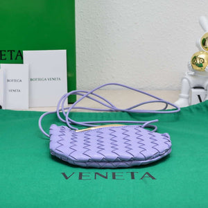 Bottega Veneta BV 744267 Mini Sardine Cross-body bag realised with Intrecciato Purple - Default Title - View 5