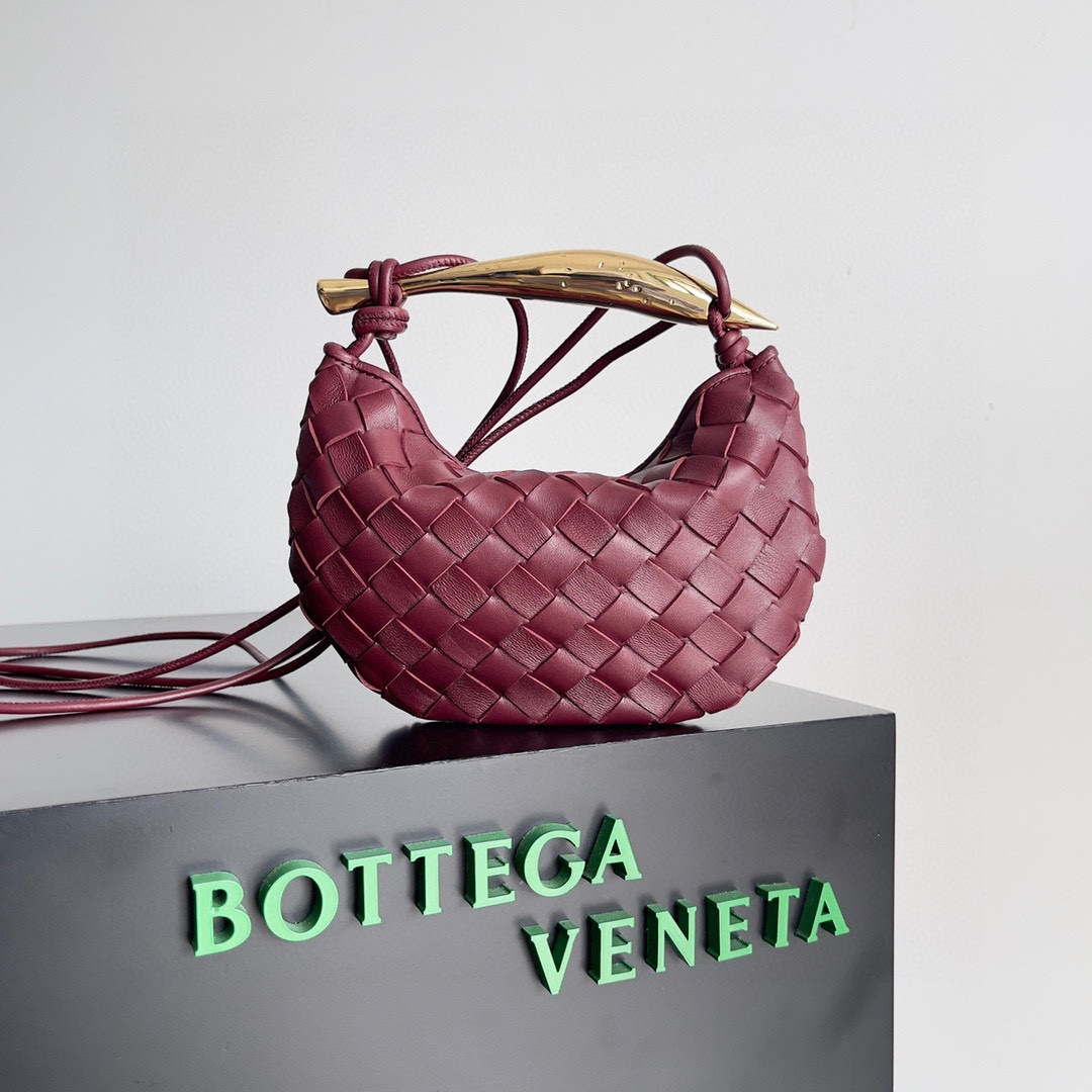 Bottega Veneta BV 744267 Mini Sardine Wine Red - Default Title - View 1