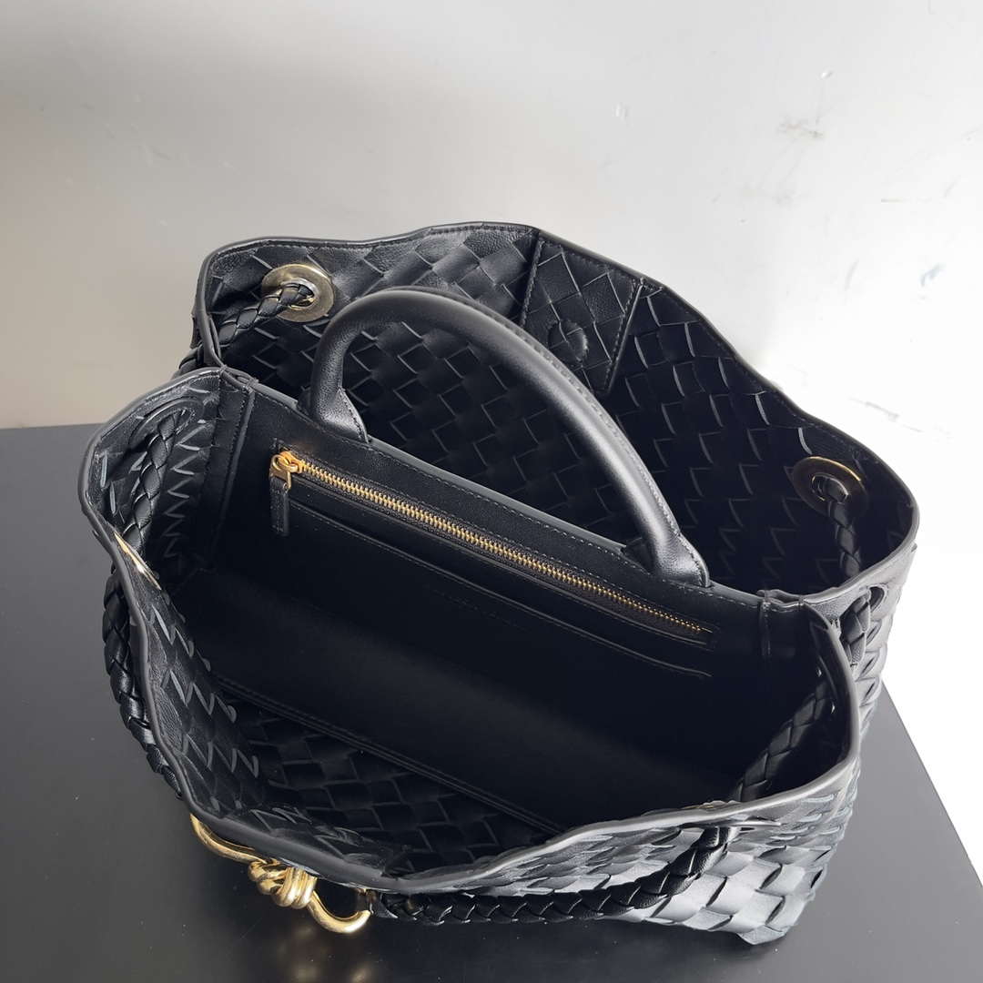 Bottega Veneta BV 754990 Small East/West Andiamo Black - Default Title - View 8