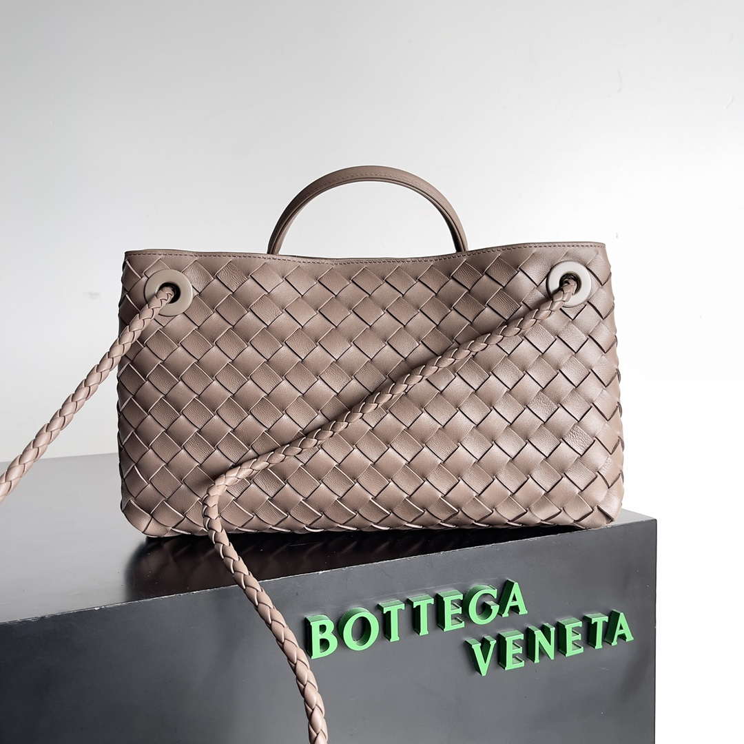 Bottega Veneta BV 754990 Small East/West Andiamo Brown - Default Title - View 5