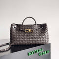 Bottega Veneta BV 754990 Small East/West Andiamo Dark Brown - Default Title - View 1
