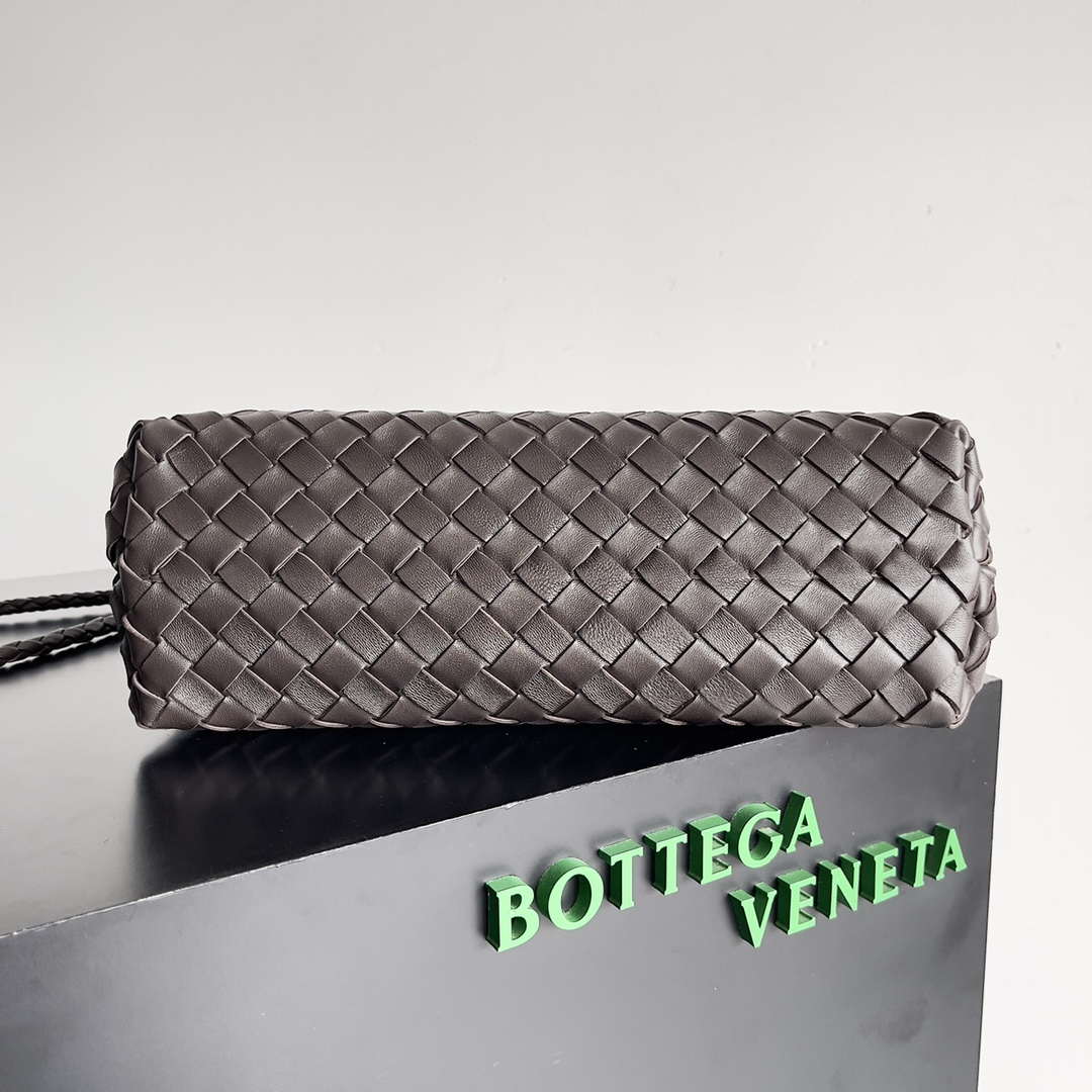 Bottega Veneta BV 754990 Small East/West Andiamo Dark Brown - Default Title - View 3