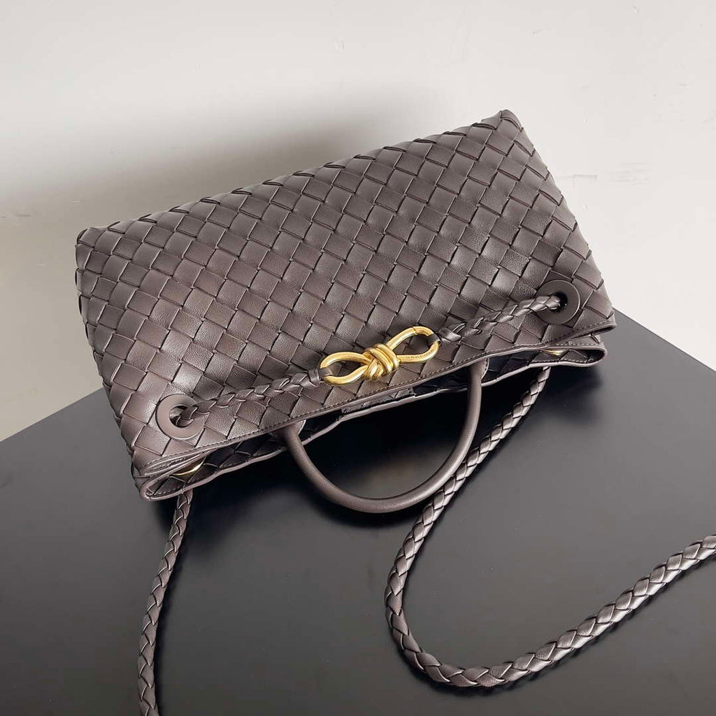 Bottega Veneta BV 754990 Small East/West Andiamo Dark Brown