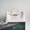 Bottega Veneta BV 754990 Small East/West Andiamo White - Default Title - View 1