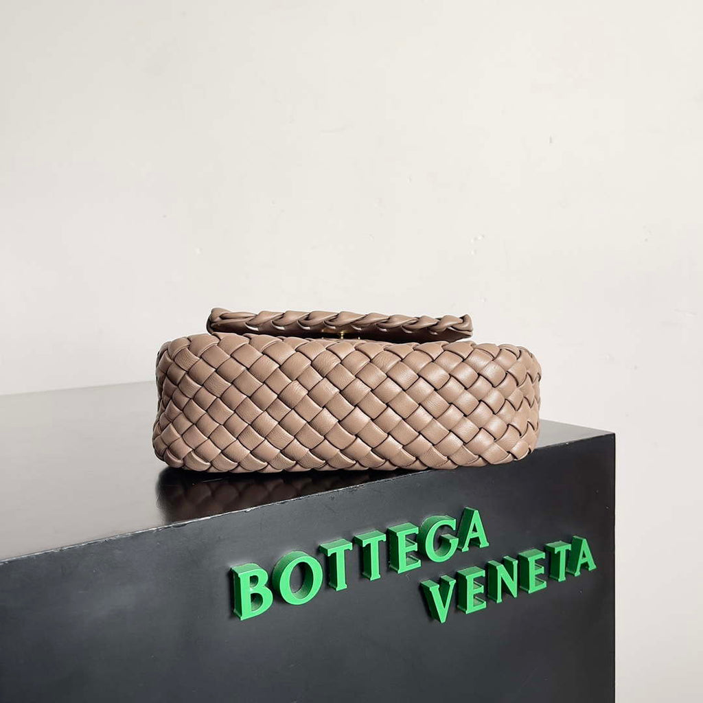 Bottega Veneta BV 762711 Mini Cobble Shoulder Bag Brown