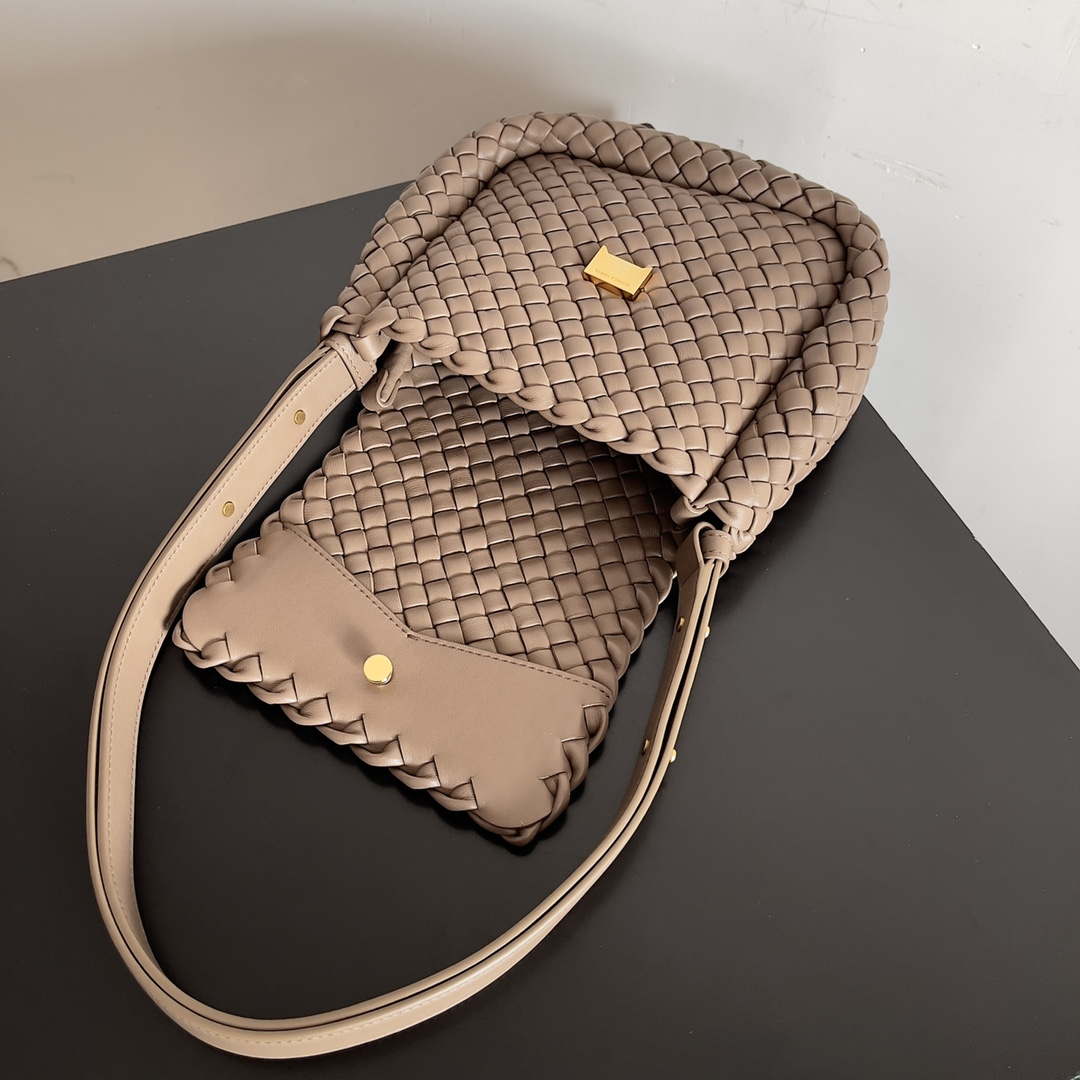 Bottega Veneta BV 762711 Mini Cobble Shoulder Bag Brown - Default Title - View 5
