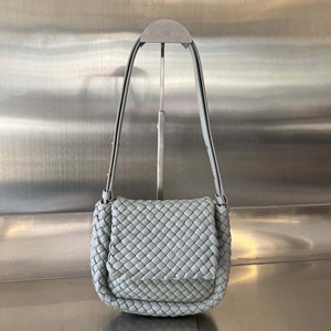 Bottega Veneta BV 762711 Mini Cobble Shoulder Bag Grey - Default Title - View 1