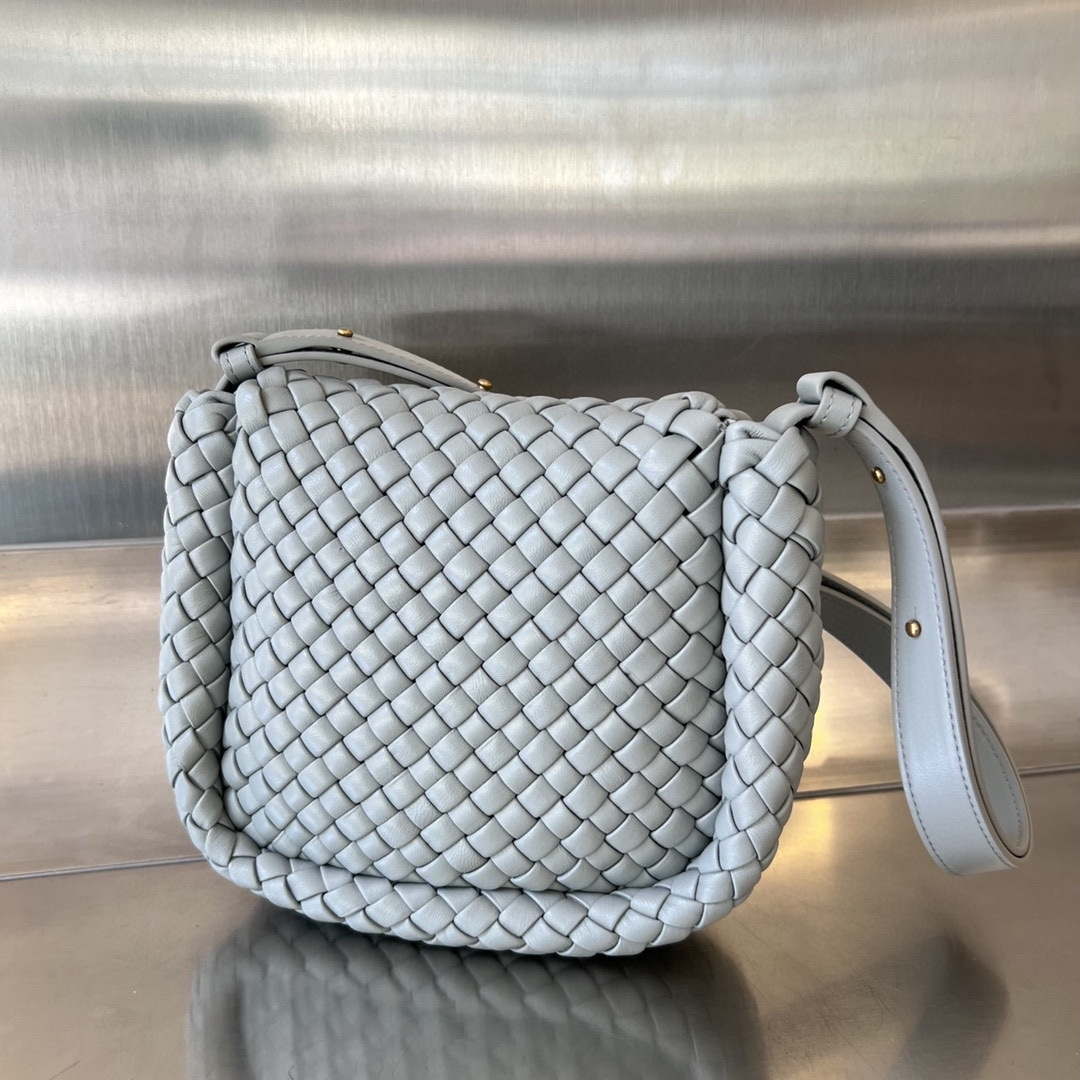 Bottega Veneta BV 762711 Mini Cobble Shoulder Bag Grey - Default Title - View 2