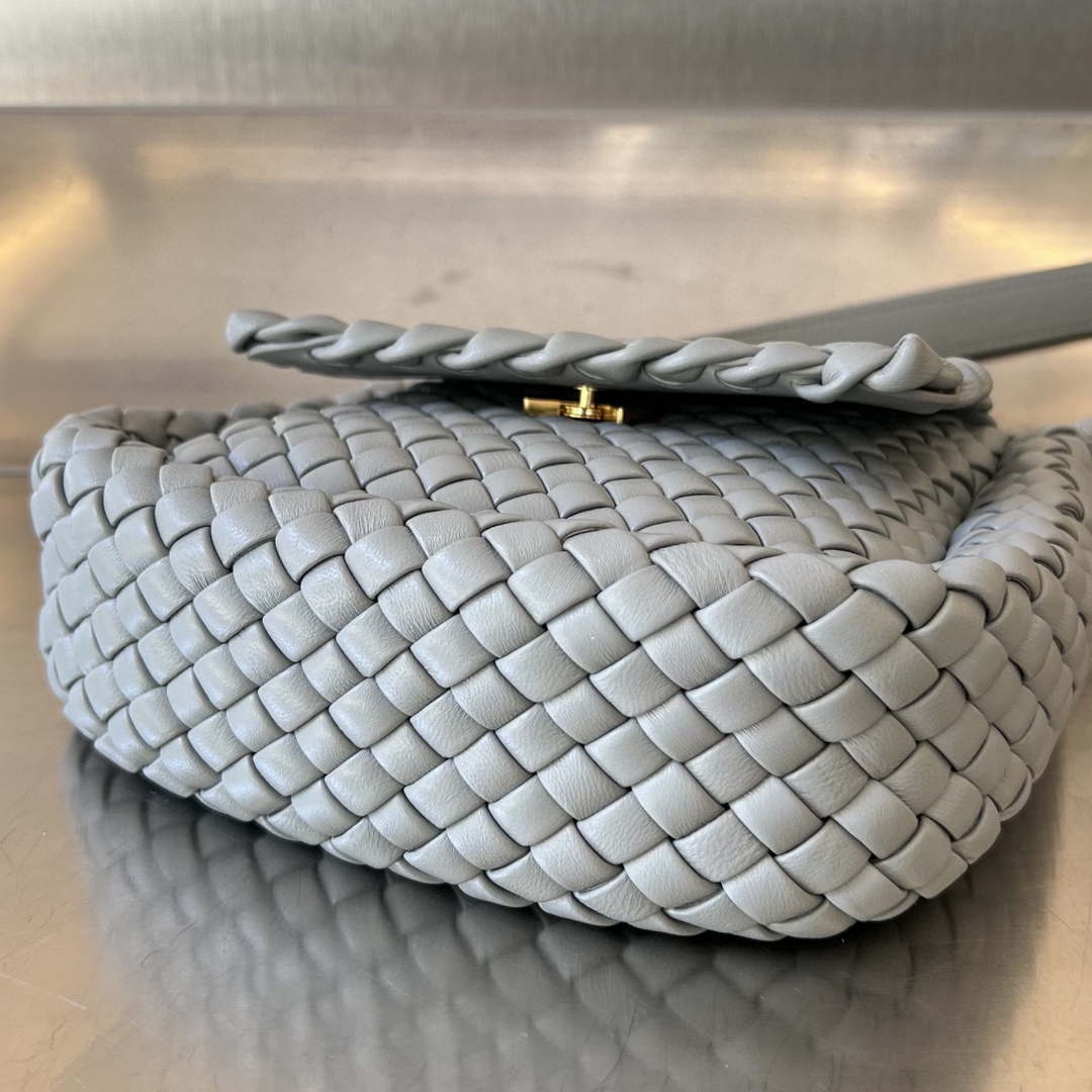 Bottega Veneta BV 762711 Mini Cobble Shoulder Bag Grey - Default Title - View 3