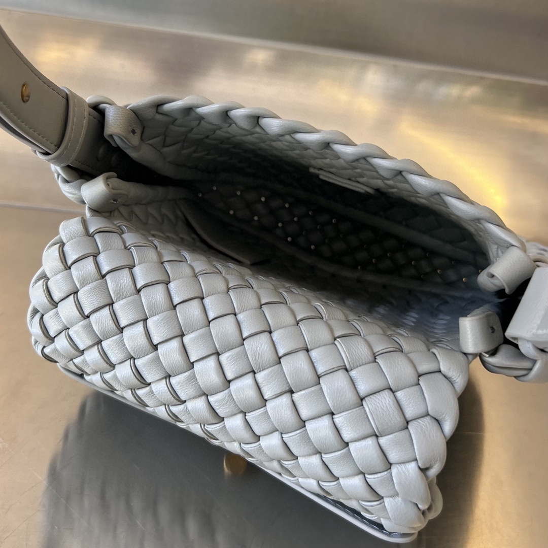 Bottega Veneta BV 762711 Mini Cobble Shoulder Bag Grey - Default Title - View 5