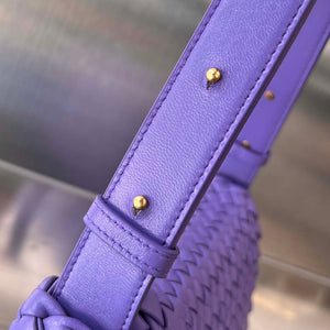 Bottega Veneta BV 762711 Mini Cobble Shoulder Bag Purple - Default Title - View 3