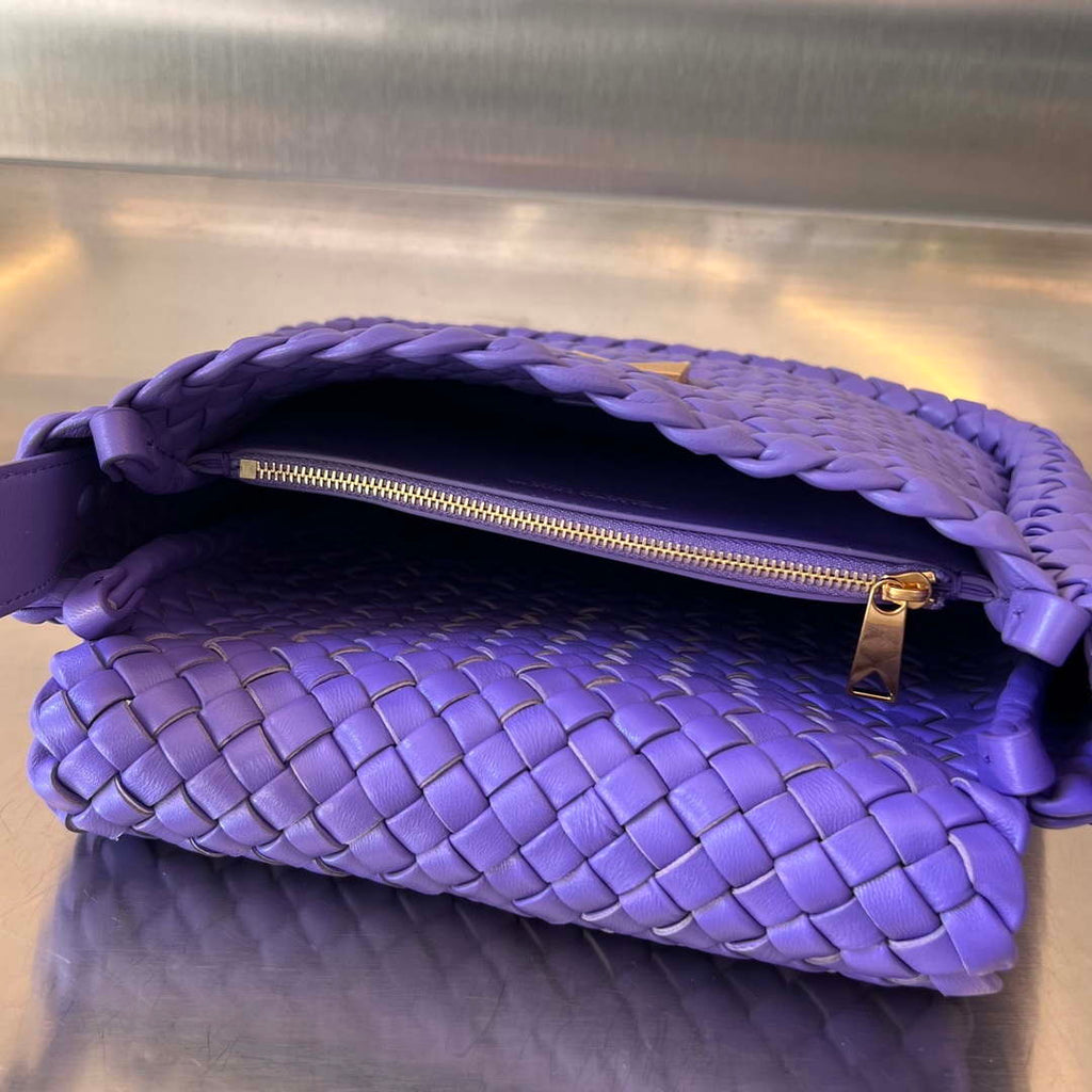Bottega Veneta BV 762711 Mini Cobble Shoulder Bag Purple