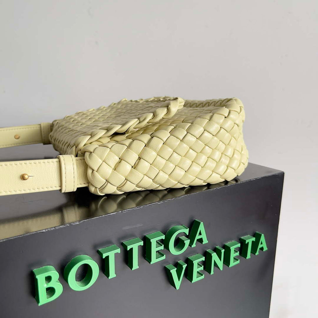 Bottega Veneta BV 762711 Mini Cobble Shoulder Bag Yellow
