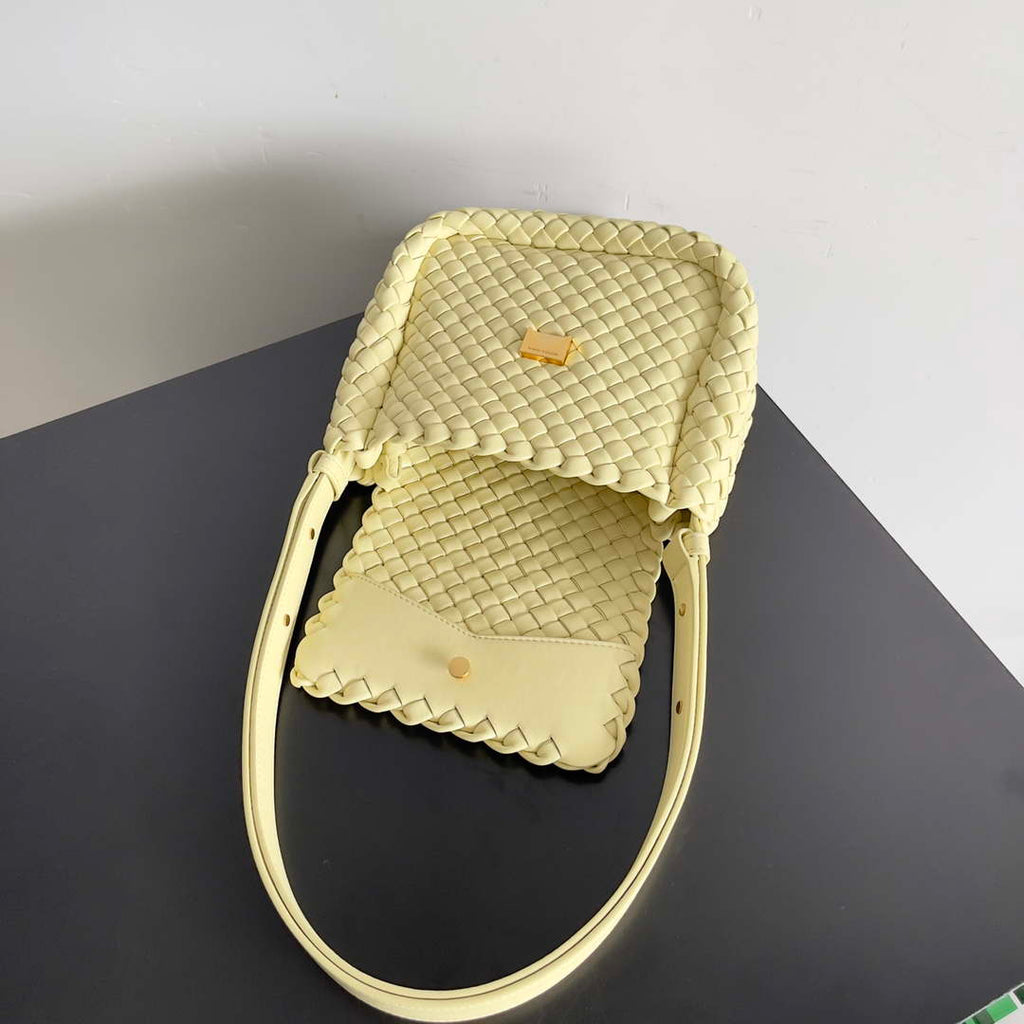 Bottega Veneta BV 762711 Mini Cobble Shoulder Bag Yellow