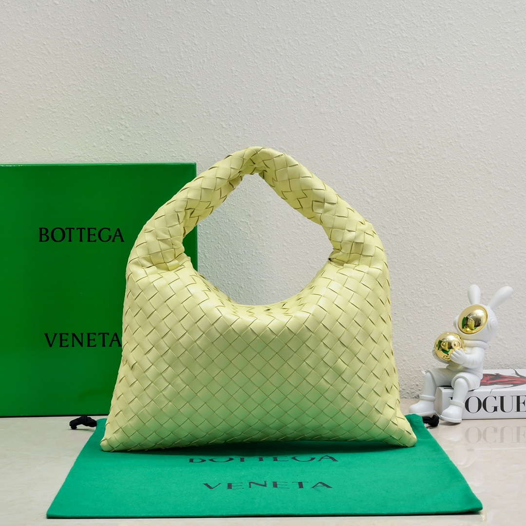 Bottega Veneta BV 763966 Small Hop oyster Bag Yellow - Default Title - View 1