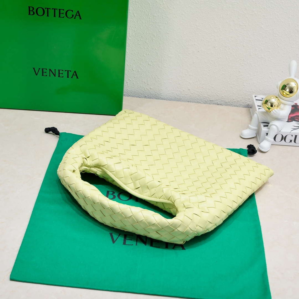 Bottega Veneta BV 763966 Small Hop oyster Bag Yellow