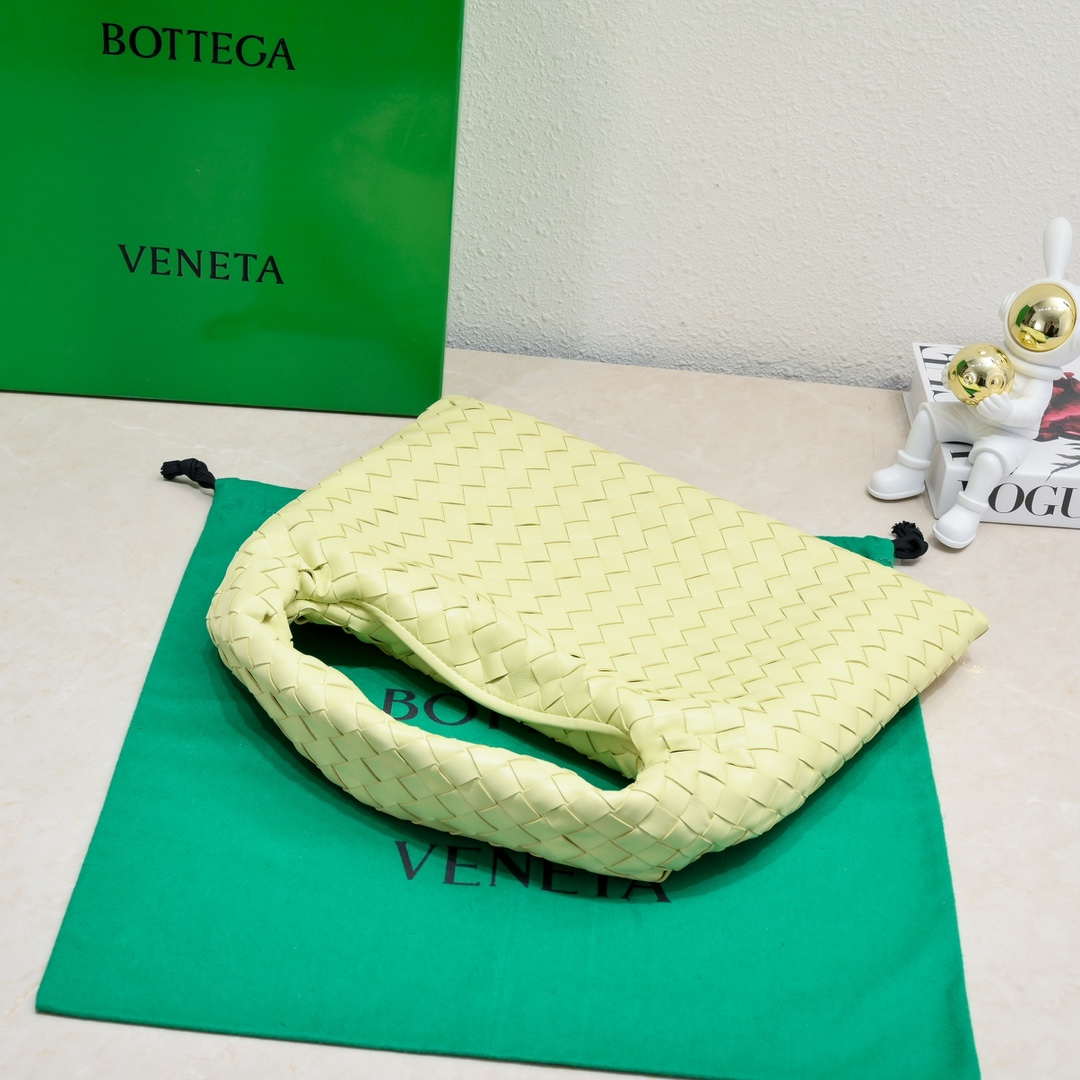 Bottega Veneta BV 763966 Small Hop oyster Bag Yellow - Default Title - View 3