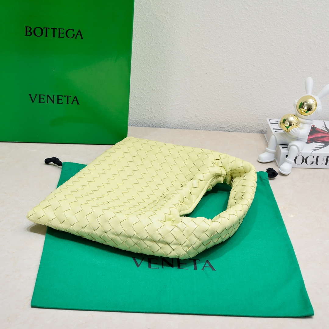 Bottega Veneta BV 763966 Small Hop oyster Bag Yellow - Default Title - View 4