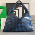 Bottega Veneta BV 763970 Large Hop Fondant Bag Blue - Default Title - View 1