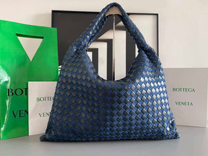 Bottega Veneta BV 763970 Large Hop Fondant Bag Blue - Default Title - View 3