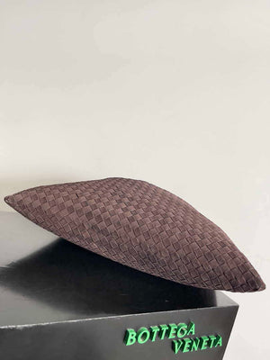 Bottega Veneta BV 763970 Large Hop Fondant Bag Brown Suede Leather - Default Title - View 3