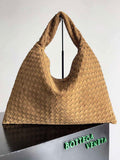 Bottega Veneta BV 763970 Large Hop Fondant Bag Camel Suede Leather