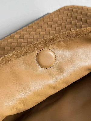 Bottega Veneta BV 763970 Large Hop Fondant Bag Camel Suede Leather - Default Title - View 6