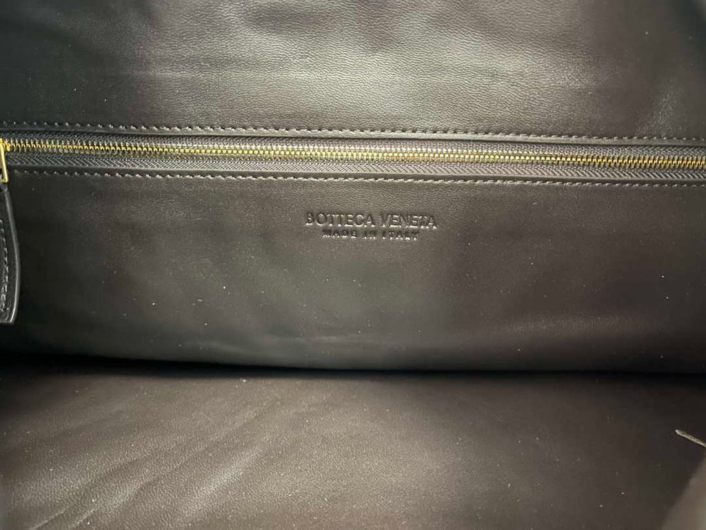 Bottega Veneta BV 763970 Large Hop Fondant Bag Dark Brown Suede Leather