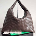 Bottega Veneta BV 763970 Large Hop Fondant Bag Dark Brown - Default Title - View 1