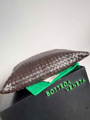 Bottega Veneta BV 763970 Large Hop Fondant Bag Dark Brown - Default Title - View 5