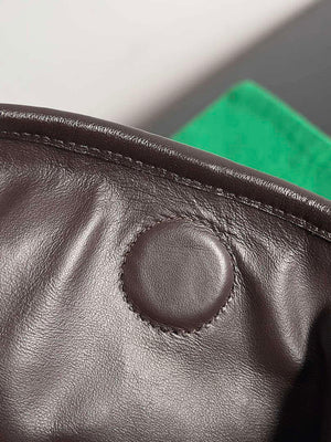 Bottega Veneta BV 763970 Large Hop Fondant Bag Dark Brown - Default Title - View 7