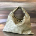 Bottega Veneta BV 763970 Large Hop Fondant Bag Green grass - Default Title - View 1