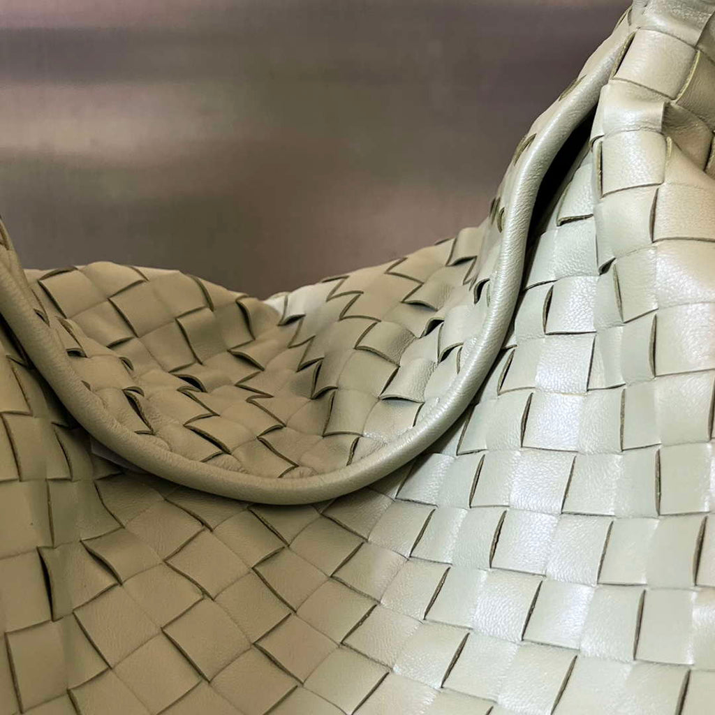 Bottega Veneta BV 763970 Large Hop Fondant Bag Green grass