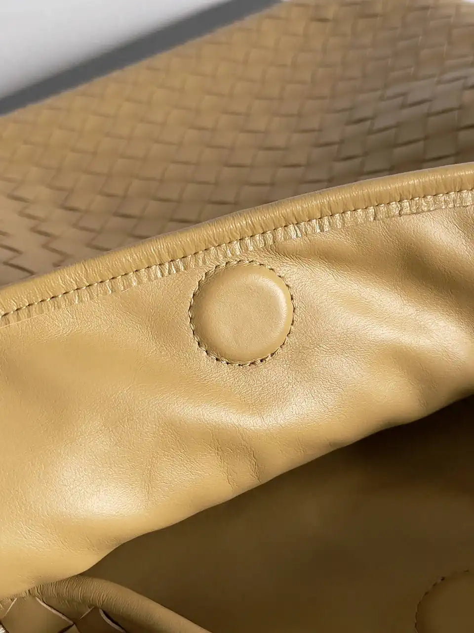 Bottega Veneta BV 763970 Large Hop Fondant Bag Lemon Yelllow