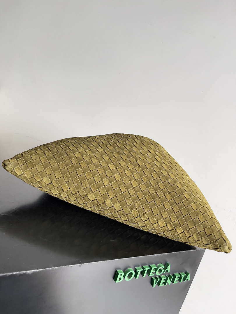 Bottega Veneta BV 763970 Large Hop Fondant Bag Lemon Yellow Suede Leather