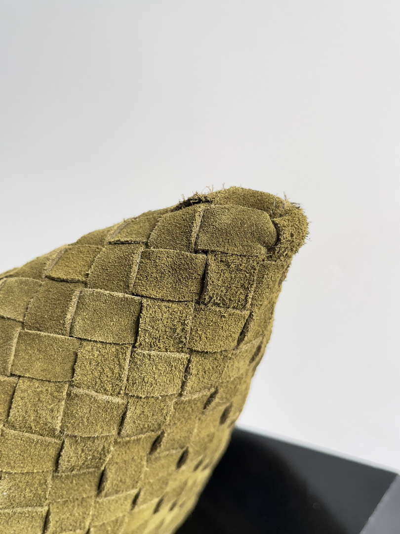 Bottega Veneta BV 763970 Large Hop Fondant Bag Lemon Yellow Suede Leather
