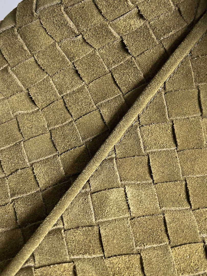 Bottega Veneta BV 763970 Large Hop Fondant Bag Lemon Yellow Suede Leather