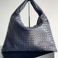 Bottega Veneta BV 763970 Large Hop Fondant Bag Navy Blue - Default Title - View 1