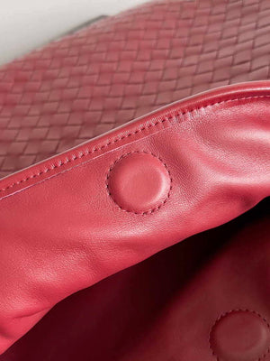 Bottega Veneta BV 763970 Large Hop Fondant Bag Red - Default Title - View 6