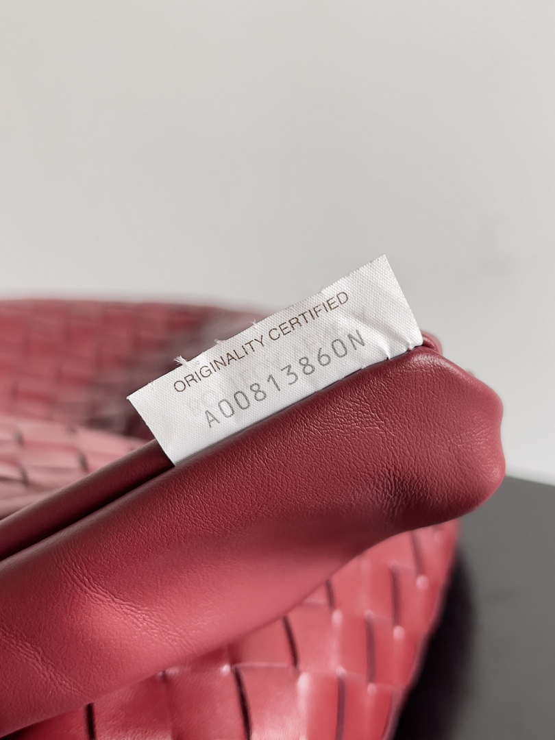 Bottega Veneta BV 763970 Large Hop Fondant Bag Red