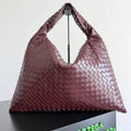 Bottega Veneta BV 763970 Large Hop Fondant Bag Wine Red