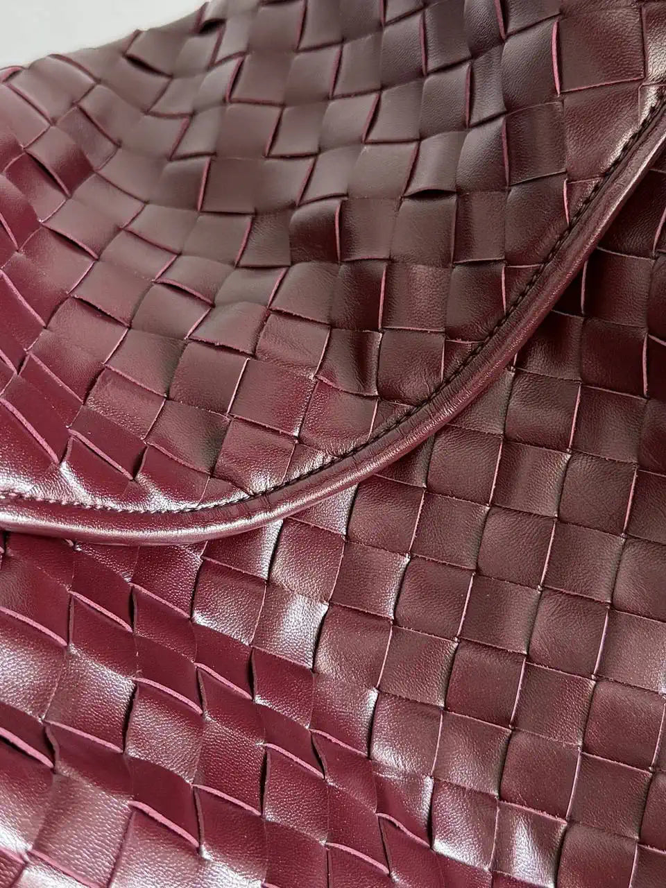 Bottega Veneta BV 763970 Large Hop Fondant Bag Wine Red