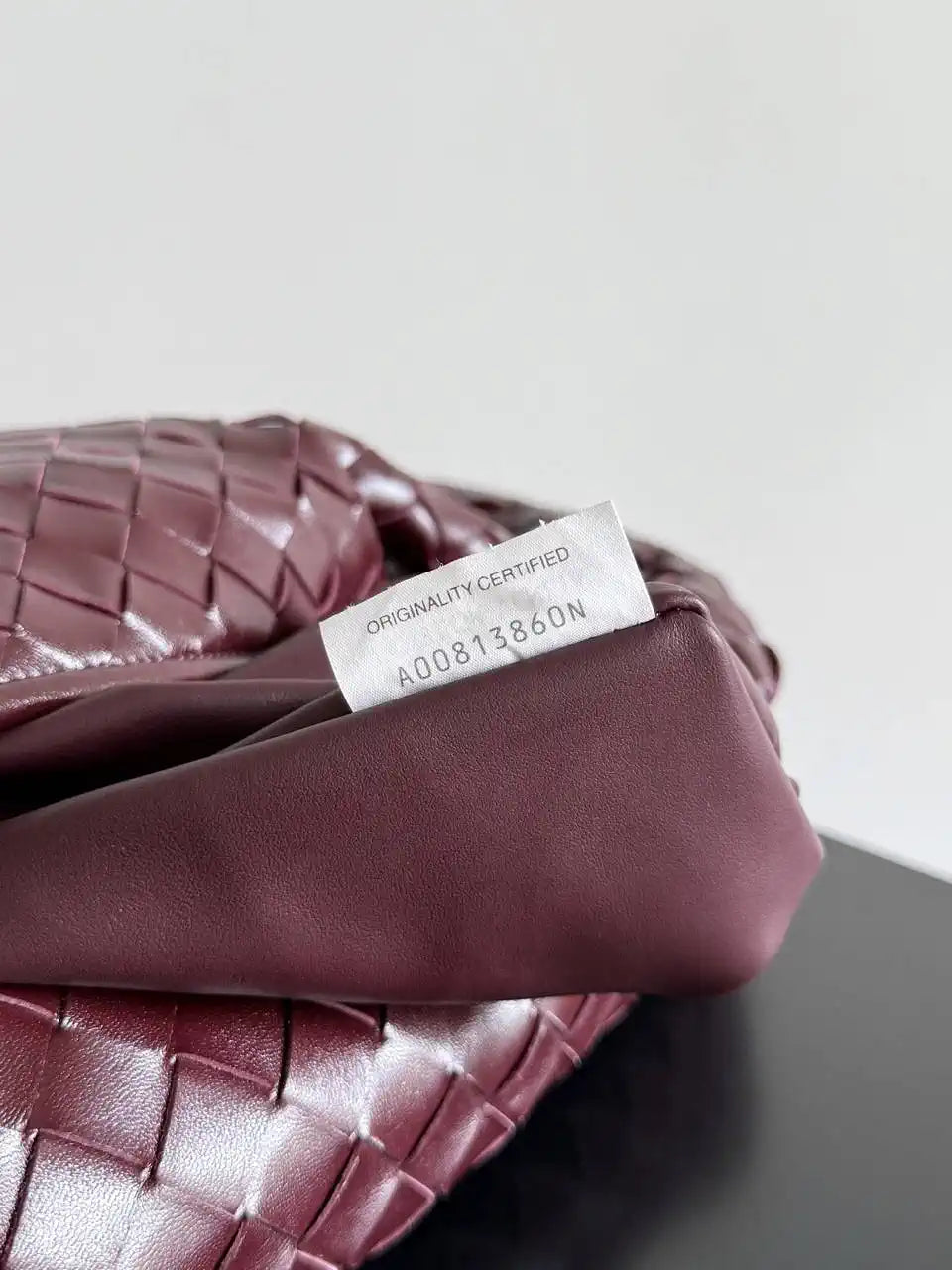 Bottega Veneta BV 763970 Large Hop Fondant Bag Wine Red