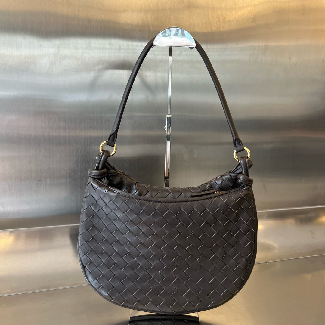 Bottega Veneta BV 764281 Medium Gemelli Dark Brown